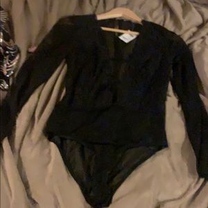 Women’s black bodysuit from Charlotte Russe